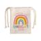 Craft Express 4ct. 4.7" x 6" Beige Drawstring Gift Bags